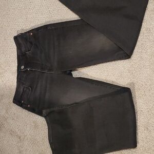 Anthropologie Pilcro The Icon high waisted Flare Jeans black size 28